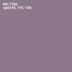 #8C778B - Mountbatten Pink Color Image