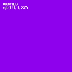#8D01ED - Electric Violet Color Image