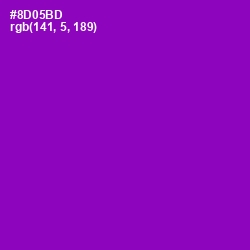 #8D05BD - Violet Eggplant Color Image