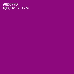 #8D077D - Fresh Eggplant Color Image