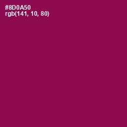 #8D0A50 - Cardinal Pink Color Image