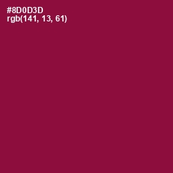 #8D0D3D - Paprika Color Image