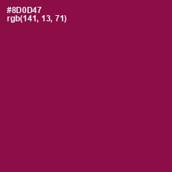 #8D0D47 - Rose Bud Cherry Color Image