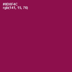 #8D0F4C - Rose Bud Cherry Color Image