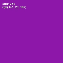 #8D17A9 - Violet Eggplant Color Image