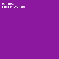 #8D18A0 - Violet Eggplant Color Image