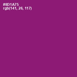 #8D1A75 - Fresh Eggplant Color Image