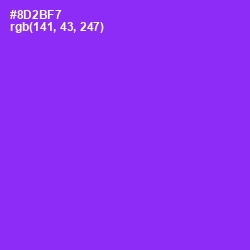 #8D2BF7 - Electric Violet Color Image