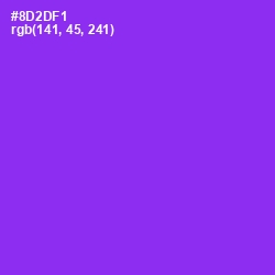 #8D2DF1 - Electric Violet Color Image