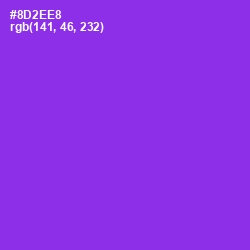 #8D2EE8 - Electric Violet Color Image