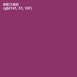 #8D336B - Plum Color Image