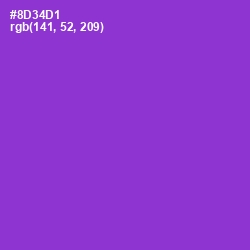 #8D34D1 - Electric Violet Color Image