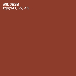 #8D3B2B - Burnt Umber Color Image