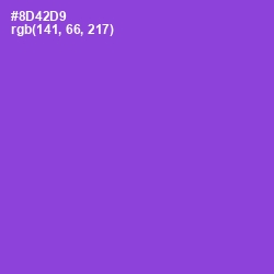 #8D42D9 - Amethyst Color Image