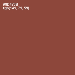 #8D473B - Ironstone Color Image