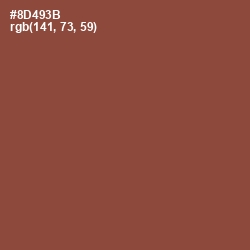#8D493B - Ironstone Color Image