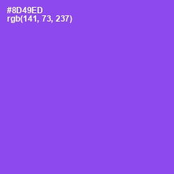 #8D49ED - Medium Purple Color Image