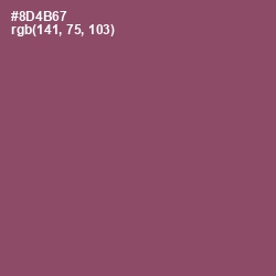 #8D4B67 - Cannon Pink Color Image