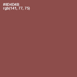 #8D4D4B - Copper Rust Color Image