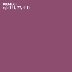 #8D4D6F - Cannon Pink Color Image