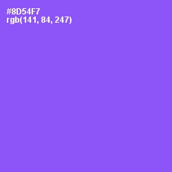 #8D54F7 - Medium Purple Color Image