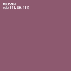 #8D596F - Cannon Pink Color Image
