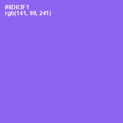 #8D63F1 - Medium Purple Color Image