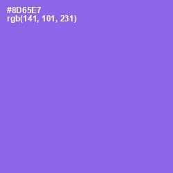 #8D65E7 - Medium Purple Color Image