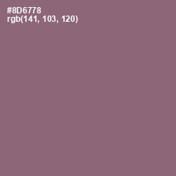 #8D6778 - Opium Color Image