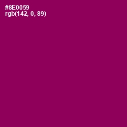 #8E0059 - Cardinal Pink Color Image