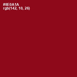 #8E0A1A - Pohutukawa Color Image