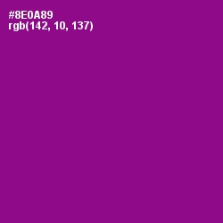 #8E0A89 - Violet Eggplant Color Image