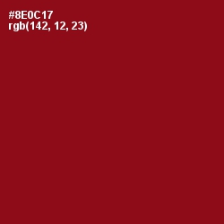 #8E0C17 - Pohutukawa Color Image