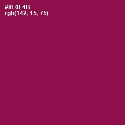 #8E0F4B - Rose Bud Cherry Color Image
