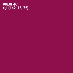#8E0F4C - Rose Bud Cherry Color Image