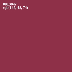 #8E3047 - Solid Pink Color Image