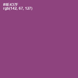 #8E437F - Cannon Pink Color Image