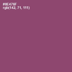 #8E476F - Cannon Pink Color Image