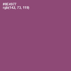 #8E4977 - Cannon Pink Color Image