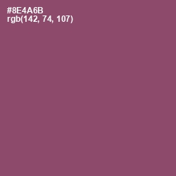 #8E4A6B - Cannon Pink Color Image