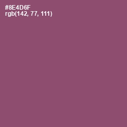 #8E4D6F - Cannon Pink Color Image