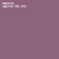 #8E647D - Opium Color Image