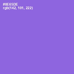 #8E65DE - Medium Purple Color Image