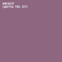 #8E667F - Opium Color Image