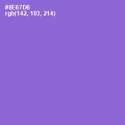 #8E67D6 - Medium Purple Color Image