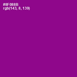 #8F088B - Violet Eggplant Color Image