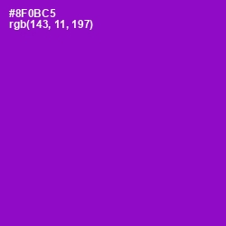 #8F0BC5 - Electric Violet Color Image