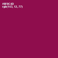 #8F0C4D - Rose Bud Cherry Color Image