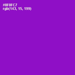 #8F0FC7 - Electric Violet Color Image