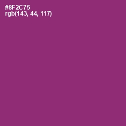 #8F2C75 - Plum Color Image